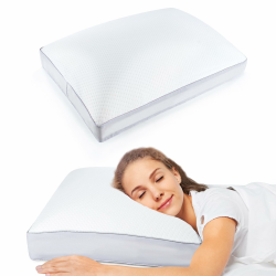 INFANZIA Memory Foam Kopfkissen, Orthopädisches Nackenstützkissen für Nackenschmerzen, Ergonomisches Schlafkissen für Jede Schlafposition, Kühl Kissen, Waschbarer Bezug, 16 cm Hoch, 54x40 Angebot bei HelloDeals