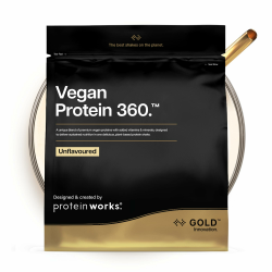 Protein Works | Vegan Protein 360 – GOLD Innovation, Ohne Aroma, 16 Portionen, 100% pflanzlich & natürlich, Premium-Multi-Protein-Mix, fettarmer & kalorienarmer Shake, 500g Geschmacksneutral 16 Shakes (0.5kg) Angebot bei HelloDeals