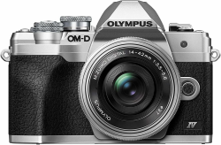 Olympus OM-D E-M10 Mark IV Micro-Four-Thirds-Systemkamera-Kit, 20 MP Sensor, 5-Achsen-Bildstabilisation, leistungsstarker AF, Wi-Fi, Silber inkl. M.Zuiko Digital ED 14 42mm F3.5 5.6 EZ Pancake Silber Angebot bei HelloDeals