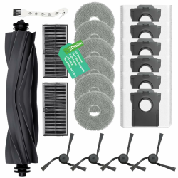 Zubehör für Dreame X40 Ultra Complete/X40 Master/L40 Ultra/Mova P50 Pro Ultra/l10s ultra gen 3 – 1 Hauptbürste,6 Staubbeutel,6 Wischtücher,2 HEPA-Filter,4 Seitenbürsten &1 Reinigungsbürste 20 Stück X40 Ultra Zubehör Angebot bei HelloDeals