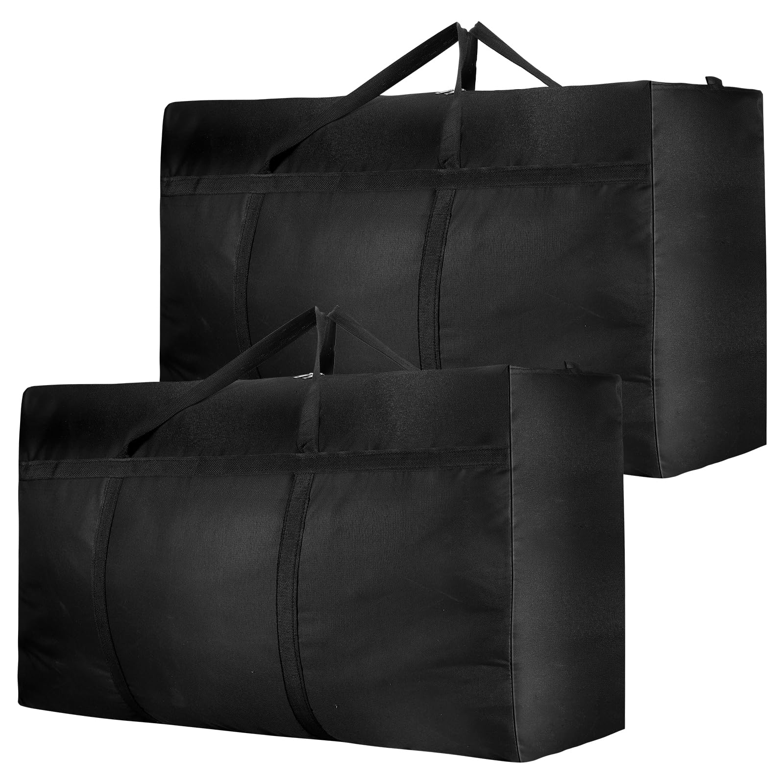 2 Stück 180L Extra Große Aufbewahrungstasche, Oxford Heavy-Duty Umzugstaschen mit Reißverschlüssen Handgriff, Wasserdichte Tragetasche für Umzug Bettdecken Kleidung Bettwäsche Aufbewahrung Schwarz 180 l (2-Pack) Angebot bei HelloDeals