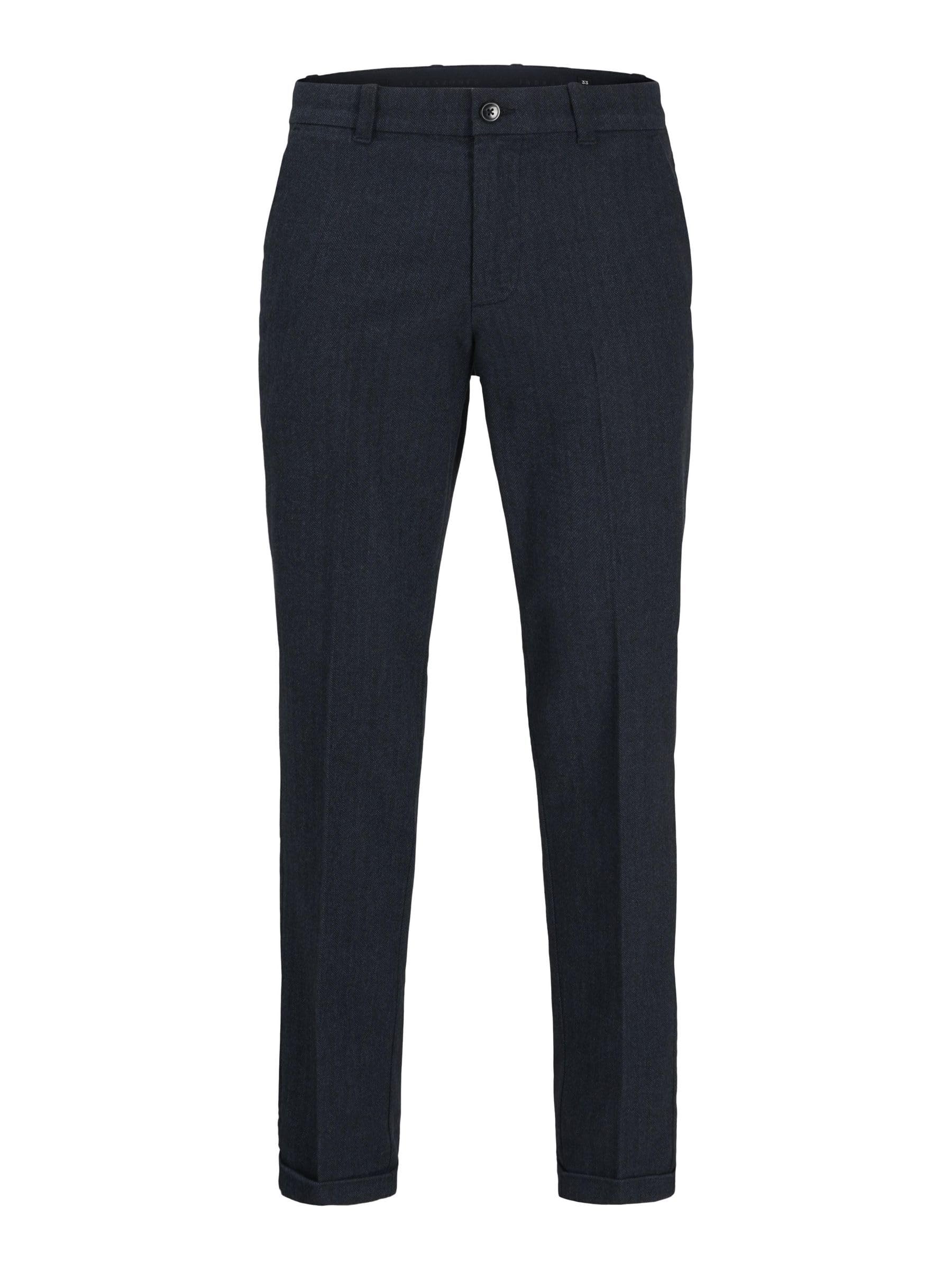 Jack & Jones Herren Male Carrot Fit Hose Jpstace Henry Chino Sn 29W / 34L Navy Blazer Angebot bei HelloDeals