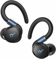 soundcore von Anker Sport X20, kabellose Workout Kopfhörer, drehbare und ausziehbare Ohrhaken, Geräuschunterdrückung, IP68 wasserdicht, schweißfest, staubdicht, Sport Kopfhörer (Generalüberholt) Schwarz Angebot bei HelloDeals
