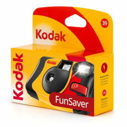 Kodak Fun Saver 27+12 3920949 Einwegkamera (3m Blitzbereich, 135 Film-Format, 800 Film sensitivity (ISO), 39 Anzahl Bilder) gelb/grau/rot, 35mm Original Standard Angebot bei HelloDeals