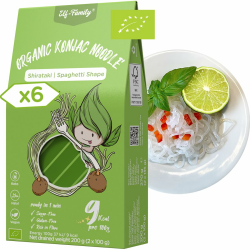Elf-Family 270g x6er Box(12 pack) Bio Konjak Nudeln Ultra Low Carb Shirataki Nudeln Vegan Glutenfrei-Instant Nudeln ohne kohlenhydrate/Keto/Kalorienarme/Fettfrei/Zuckerfrei -Spaghetti MHD: 12/11/2026 Spaghetti 135 g (12er Pack) Angebot bei HelloDeals