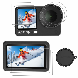 CYNOVA 9-Pack Osmo Action 6 Displayschutzfolie für DJI Osmo Action 6 Zubehör,9H Härte Gehärtetes Glas für DJI Osmo Action 6 displayschutz,Ölabweisend Blasenfrei Staubabweisend,Osmo Action 6 Zubehör Angebot bei HelloDeals