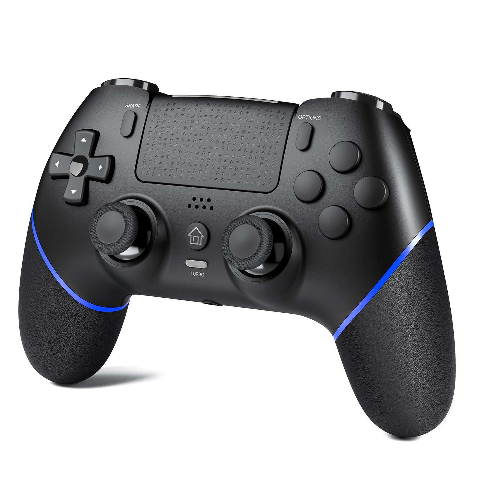 CHEREEKI Controller für PS4 Hall Joystick, Wireless Gamepad Kompatibel mit PS-4/Slim/Pro, 1000 mAh großem Akku, Doppelvibration, Bewegungssensoren, Touchpad, Stereo-Kopfhöreranschluss, Schwarz Angebot bei HelloDeals