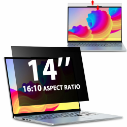 Sichtschutzfolie Laptop 14 Zoll 16:10, Anti Spy Blaulicht Blendfrei Blickschutzfolie, Abnehmbarer 14'' Laptop Sichtschutz Kompatibel mit Lenovo Hp Dell Acer Samsung Asus Toshiba Angebot bei HelloDeals