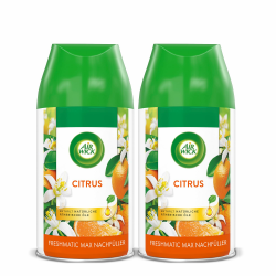 Air Wick Freshmatic Max Raumspray DUO – Nachfüller für den Air Wick Freshmatic Max – Duft: Citrus – 2 x 250 ml Nachfüller Raumduft und Lufterfrischer Citrus,Zitrone 477 g (1er Pack) Angebot bei HelloDeals