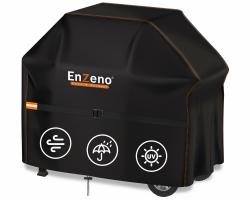 Enzeno Grillabdeckung Wetterfest,Gasgrill Grillabdeckung Regendicht BBQ Grill Schutzhülle Staubdicht Grill Abdeckplane für Weber,Brinkmann,Char Broil(145x61x122cm) 210D 145x61x120cm Angebot bei HelloDeals