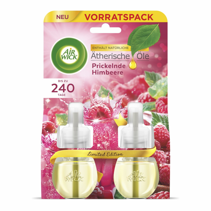 Air Wick Duftstecker Nachfüller Duo – Duft: Kirschblüte und Himbeere – Fruchtig-floraler Raumduft für die Steckdose – 2x 19ml Duftölflakon-Nachfüller 2 stück (1er Pack) Kirschblüte und Himbeere Angebot bei HelloDeals