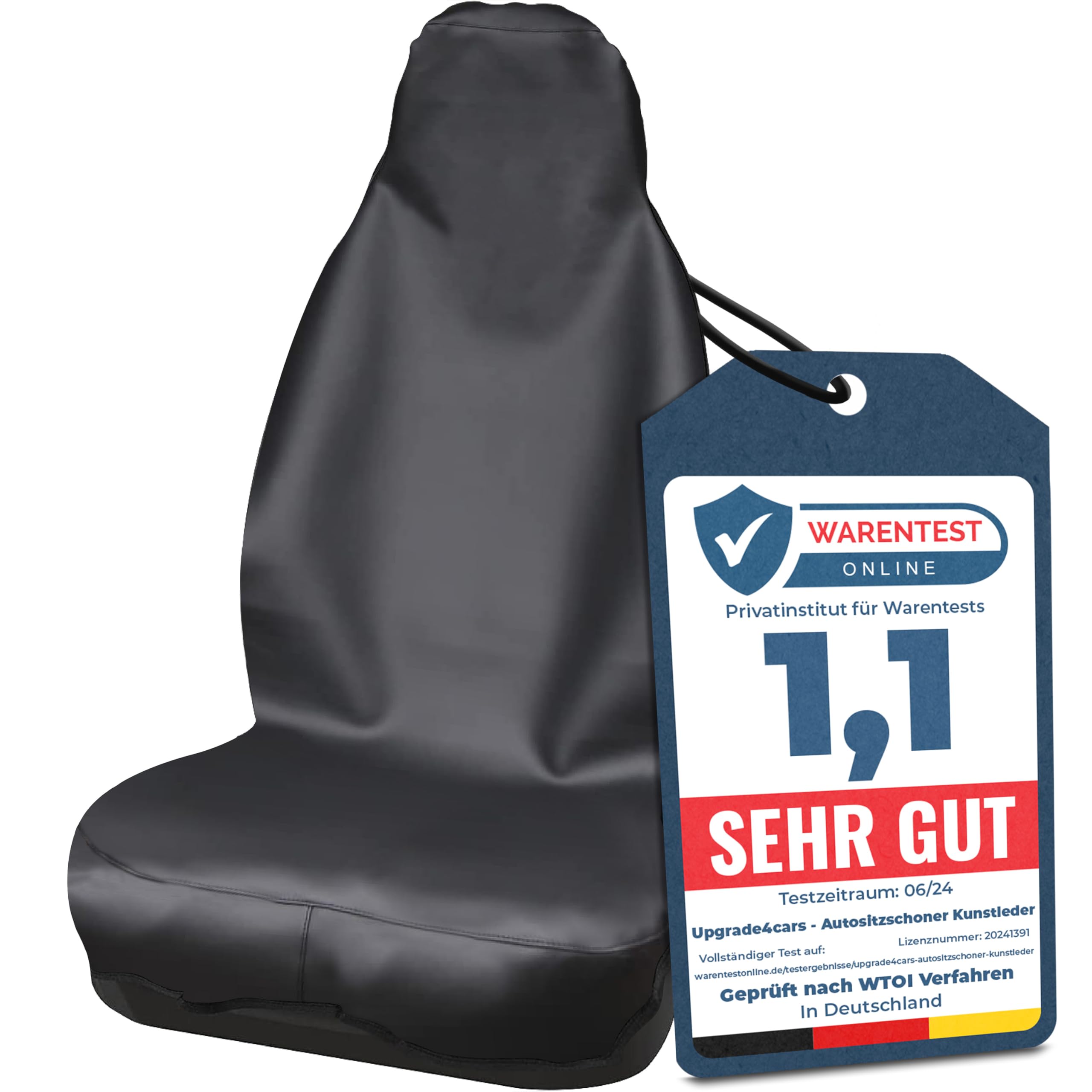 Upgrade4cars Autositzbezug Universal | wasserdichte Autositzauflage für Arbeit, Sport, Werkstatt Autositzschoner Vordersitze Fahrersitz Schonbezug Autozubehör Geschenke für Männer Kunstleder 1 Autositzschoner Angebot bei HelloDeals