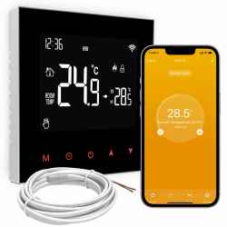 AVATTO Thermostat für Elektrische Fußbodenheizung Smart WiFi Thermostat Programmierbar Raumthermostat Unterstützen Alexa, Google Home Sprachsteuerung und Smart Life App Fernbedienung (2.4GHz-WiFi) Silber Elektrische Fußbodenheizung Angebot bei HelloDeals
