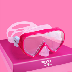 Kinder Taucherbrille 180° Panorama Kind Schnorchelmaske, Anti Nebel Tauchmaske gehärtetes Glas Schwimmmaske Junge Silikon Tauchermaske Mädchen Schwimmbrille mit Nasenabdeckung 4-16 Eine Größe passt für die meisten Rosa Angebot bei HelloDeals