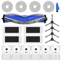 T30S Zubehör Ersatz Kompatibel für ECOVACS DEEBOT T30S / T30S PRO Saugroboter, 1 Hauptbürste, 4 Filter, 4 Seitenbürsten, 4 Mopp Wischtücher, 6 Aktivkohle-Staubbeutel, 1 Reinigungsbürste Angebot bei HelloDeals