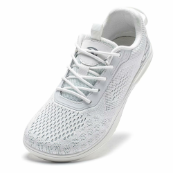 HOBIBEAR Unisex Barfußschuhe Schuhe Breite Barfuss Damen Herren Minimalistische Outdoor Trail Running Weiß 41 EU Angebot bei HelloDeals