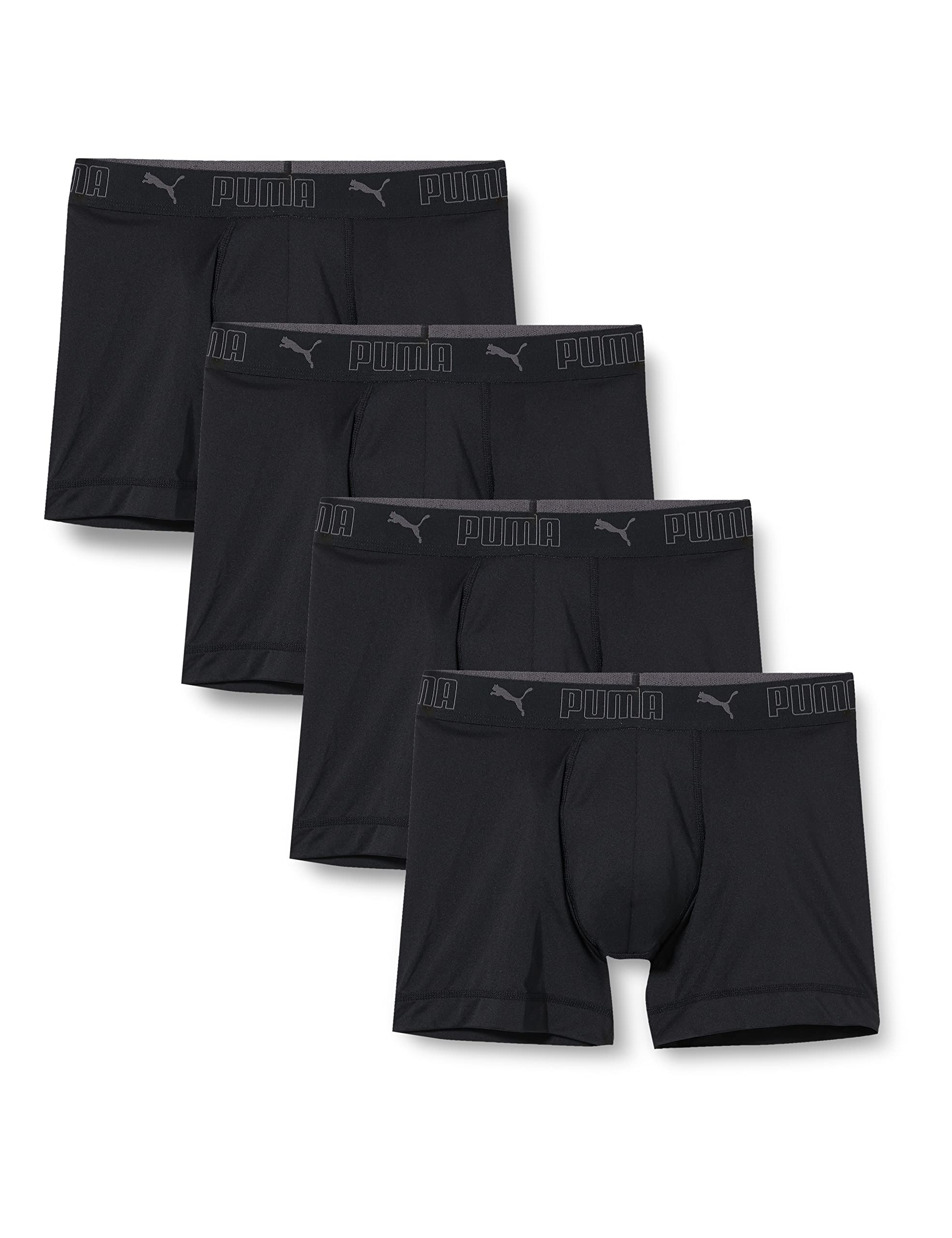 Puma Herren Boxer Unterwäsche (4er Pack) XL Schwarz Angebot bei HelloDeals