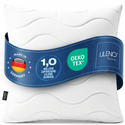 LILENO HOME Allergiker Kopfkissen 80x80 (1er Set) – 95°C waschbar, Oeko-Tex & Made in DE – Kissen 80x80 anpassbar für himmlischen Schlaf – Haut schmeichelndes & geruchsfreies Pillow 1er Set 80 x 80 cm Angebot bei HelloDeals