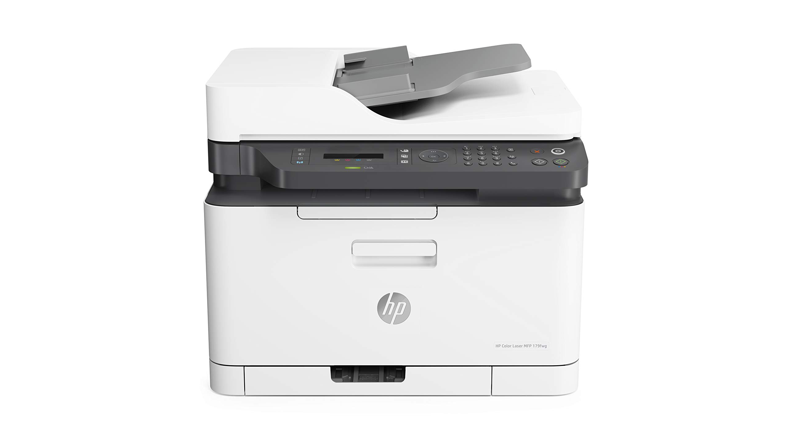 HP Color Laser MFP 179fwg Multifunktions-Farblaserdrucker, Drucken, Kopieren, Scannen, Faxen, Automatische Dokumentenzuführung, Wi-Fi, Ethernet, USB, Smart App Drucken+Kopieren+Scannen+Faxen Angebot bei HelloDeals