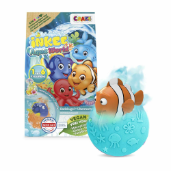 INKEE Aqua World Badebombe Kinder mit Überraschung – Badekugel für Kinder mit Spielzeug Figur, Badebomben Mädchen Geschenk Tropical 1 stück (1er Pack) Angebot bei HelloDeals