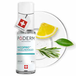 PODERM MycoPro Reinigende Nägelserum 8ml – Natürliche Pflanzenformel mit Zitrone, Rosmarin & Vitamin E | Schützt das Nagelbild & verbessert die Gleichmäßigkeit | Swiss Made Angebot bei HelloDeals