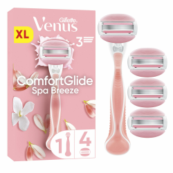 Gillette Venus ComfortGlide Spa Breeze Damenrasierer, 1 Ersatzklingen, rutschfestes, ergonomisches Handstück Rasierer + 1 Klinge NEU Angebot bei HelloDeals