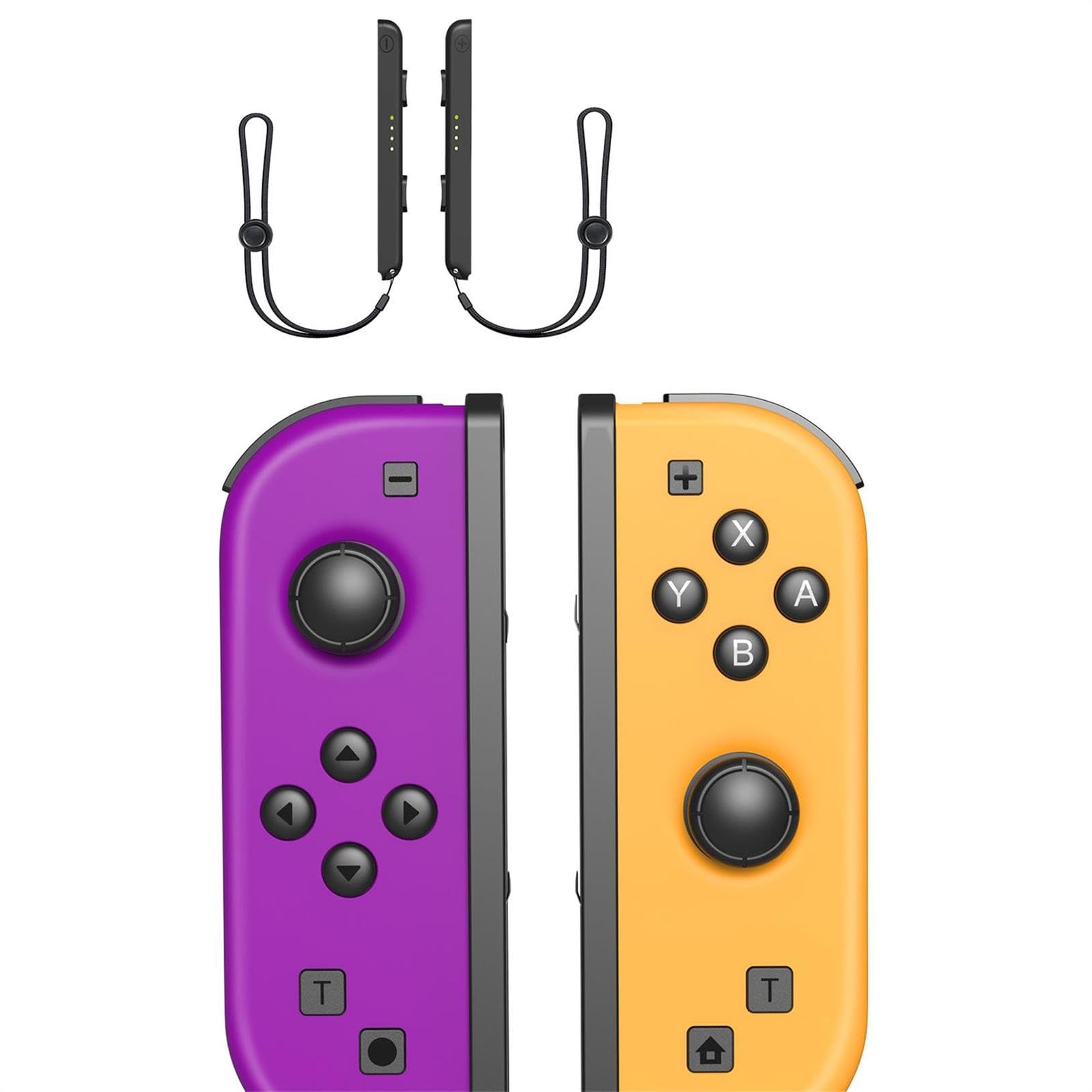Yiigame Controller per Switch, L/R Wireless Gamepad Switch per Switch/OLED/Lite，Switch Controller con 6-Axis Gyro,Doppia Vibrazione Viola e Arancione Angebot bei HelloDeals