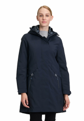 Betty Barclay Damen 3 in 1 Jacke mit Abnehmbarer Kapuze Dunkelblau 38 Angebot bei HelloDeals