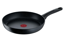Tefal Black Stone Bratpfanne 28 cm, Mineralia+ Antihaftversiegelung, sicher, Thermo-Signal, induktionsgeeignet, gesund Kochen, Stone-Effekt, schwarz, G28106 Angebot bei HelloDeals