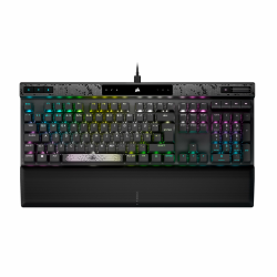 CORSAIR K70 MAX RGB Magnetisch-Mechanische Kabelgebundene Gaming-Tastatur - MGX Einstellbare Schalter, SOCD und Rapid Trigger, PBT Double-Shot-Tastenkappen, Schalldämpfung, 8000Hz, QWERTZ DE - Grau Full Size Angebot bei HelloDeals