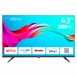 DYON Smart 43 VX - 43 Zoll (108 cm) Full-HD Smart TV mit HD Triple Tuner (DVB-C/-S2/-T2), App Store, Prime Video, Netflix, YouTube, DAZN, Disney+, waipu.TV, Hotelmodus 43 Zoll Smart TV (2023) Angebot bei HelloDeals