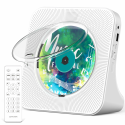 Greadio CD-Player Tragbar mit Bluetooth 5.0,CD-Musik-mit Fernbedienung,HiFi-Sound-Lautsprecher,Staubschutz,LED-Bildschirm,FM-Radio,unterstützt AUX/USB,Kopfhörerbuchse für Geschenk,Zuhause Angebot bei HelloDeals