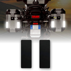 4R Quattroerre.it 5761 Reflektierende Aufkleber Reflex, Schwarz, 5 x 10 cm, 2 Stück Angebot bei HelloDeals