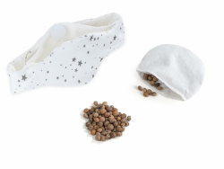 Babyjem Kirschkernkissen - Größenverstellbarer Wärmekissen für Babys - Dinkelkissen ideal geeignet bei Bauchschmerzen & Blähungen - Körnerkissen aus 100% Baumwolle White Angebot bei HelloDeals
