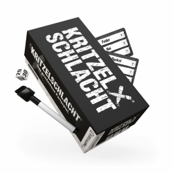 DENKRIESEN - PARTYFIEBER - KRITZELSCHLACHT® Das gnadenlose Partyspiel | 300 Karten | 900 Begriffe | Partyspiel | Familienspiel | Geschenkidee | Kritzelspaß für 8 Spieler und mehr KRITZELSCHLACHT - PARTYFIEBER Angebot bei HelloDeals