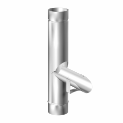 SAREI Regenrohrklappe für Dachrinne, Fallrohrklappe aus Aluminium, Regenwasserklappe, Wasser sparen Regen nutzen, für Dachrinnengröße 100 mm Nennweite Angebot bei HelloDeals