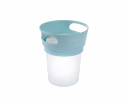 Babyjem Snack Becher Snackbecher Snackbehälter Praktische Aufbewahrung Greifbox für Baby und Kleinkind, Blau Angebot bei HelloDeals
