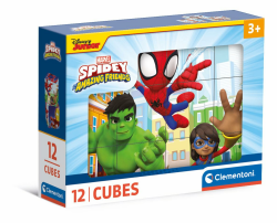Clementoni Marvel Spidey and His Amazing Friends 12 Würfel Puzzle Kinder - Geschicklichkeitsspiel für Kinder ab 3 Jahren - Sensorik- & Motorikspielzeug 41198 Angebot bei HelloDeals