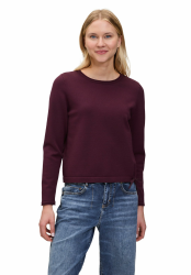 Cartoon Damen Strickpullover mit Rundhalsausschnitt 44 Dark Aubergine Angebot bei HelloDeals