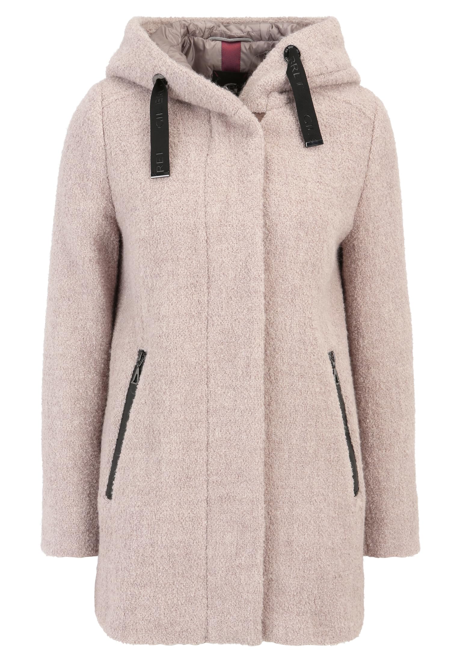 Gil Bret Damen Wolljacke mit Kapuze 44 Taupe Grey Angebot bei HelloDeals