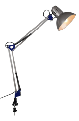 Trio Leuchten Klemm-Gelenkleuchte 5029010-47 Tajo, Metall stahlfarbig, exkl. 1 x E27 Stahlfarbe Angebot bei HelloDeals