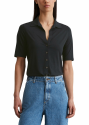 Marc O'Polo Damen Kurzarmbluse mit klassischem Kentkragen Regular Fit XXS 888 Angebot bei HelloDeals
