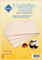 Pebaro- 327 - 4 Laubsäge-Sperrholzplatten DIN A4 Angebot bei HelloDeals