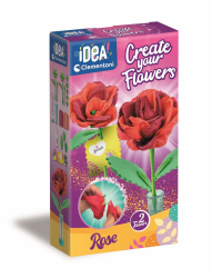 Clementoni Idea - Create Your Flowers, Kreativ-Set zum Zusammenstellen von Blumen, für Kinder ab 8 Jahren, mit 2 Rosen aus Papier zum Zusammenbauen und Personalisieren, Geschenkidee Spiel Made in Angebot bei HelloDeals