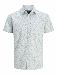 JACK & JONES Male Hawaii-Hemd Regular Fit Hawaii-Hemd S Weiß Angebot bei HelloDeals