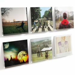 Lifewit 6 Pack Wandregal Schmal, 30.4 cm Hängeregal Schweberegal für Schallplatten Bilder, Kunststoff Bilderleiste, Bücherregal Wand, Wanddeko Wandhalterung für Küche Schlafzimmer Kinderzimmer Büro 6 Transparent Angebot bei HelloDeals