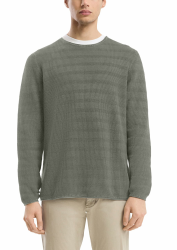 QS Gewaschener Strickpullover mit Rippstruktur L Strickpullover, 7929, L Angebot bei HelloDeals