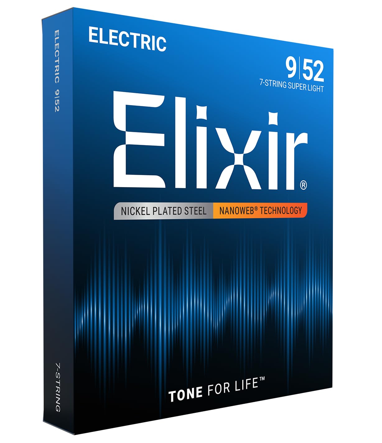 Elixir® Saiten 7-Saiter E-Gitarrensaiten mit NANOWEB®Beschichtung, Super Light (.009-.052) 1 Pack 7- String Super Light (9-52) Angebot bei HelloDeals