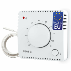 ELEKTROBOCK PT04-EI Raumthermostat 230V Aufputz mit externem Sensor | Präzise Temperaturregelung für Infrarot- & Elektroheizungen, Heizlüfter & elektrische Fußbodenheizung, Weiß Angebot bei HelloDeals