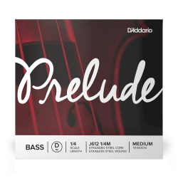 D'Addario J612-1/4M Stainless Steel Prelude Kontrabass Einzelsaite 'D' Kohlefaserstahl/Nickel 1/4 Medium D String Maßstab 1/4 Angebot bei HelloDeals
